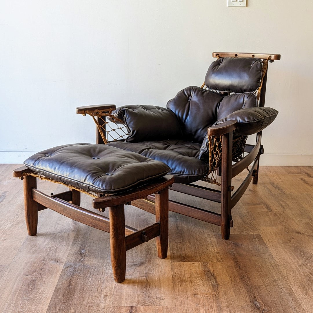 Jean Gillon 'Jangada' Lounge Chair + Ottoman