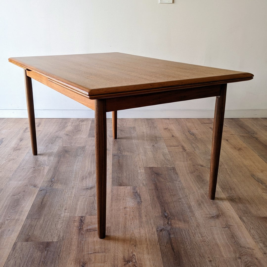 Danish Modern Draw Leaf Dining Table