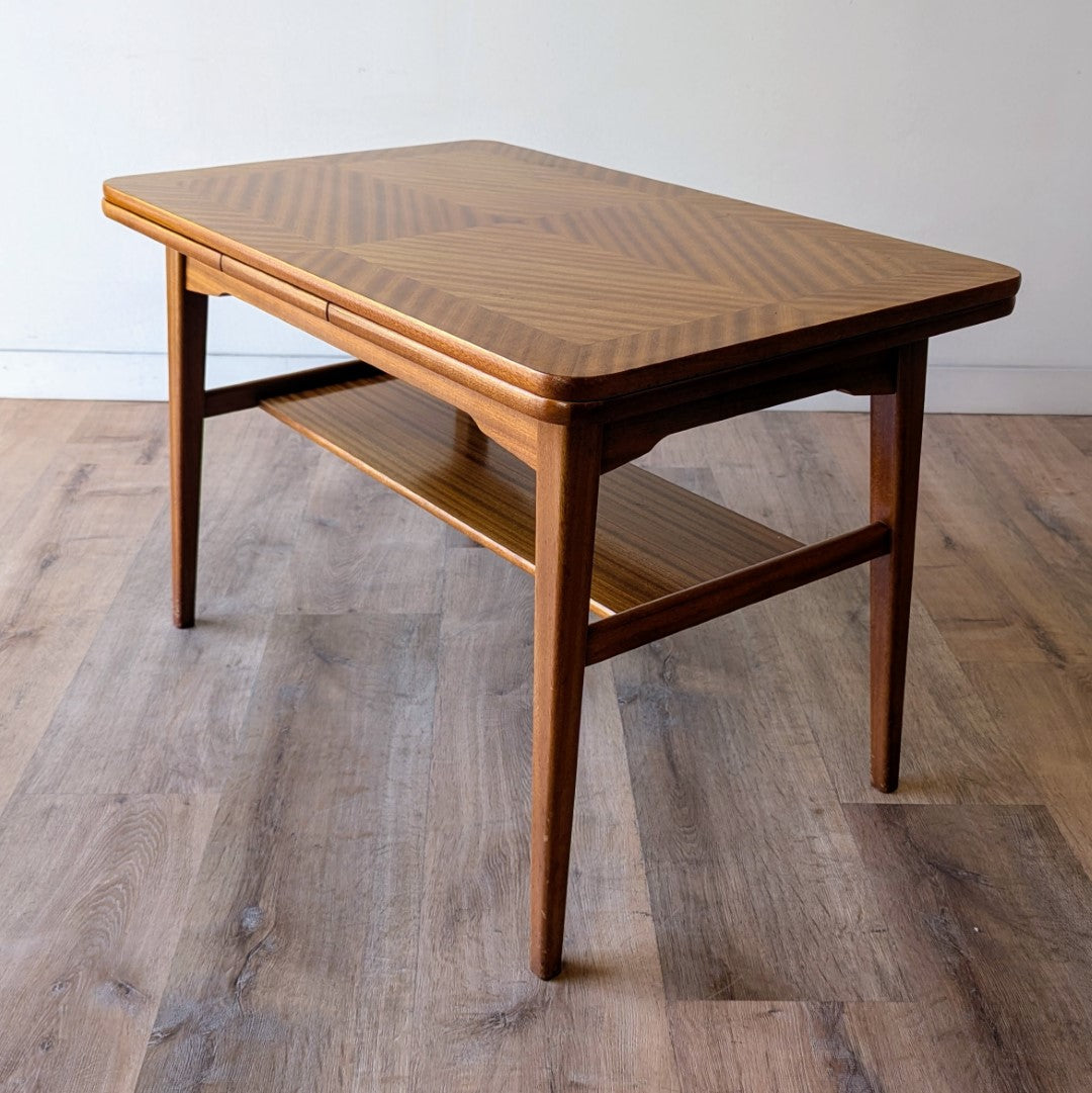 Danish Modern Draw Leaf Side Table