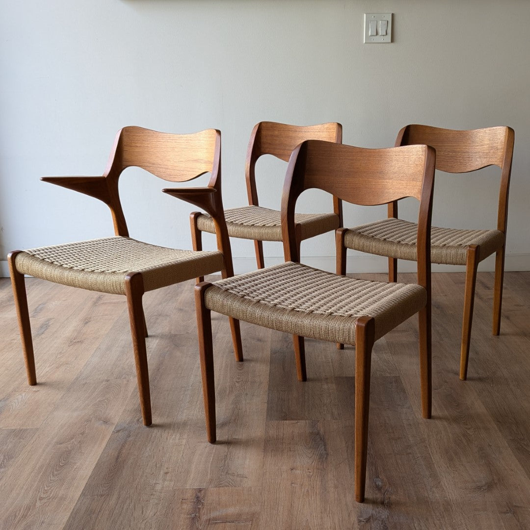 Niels Moller Dining Chairs, set of 4