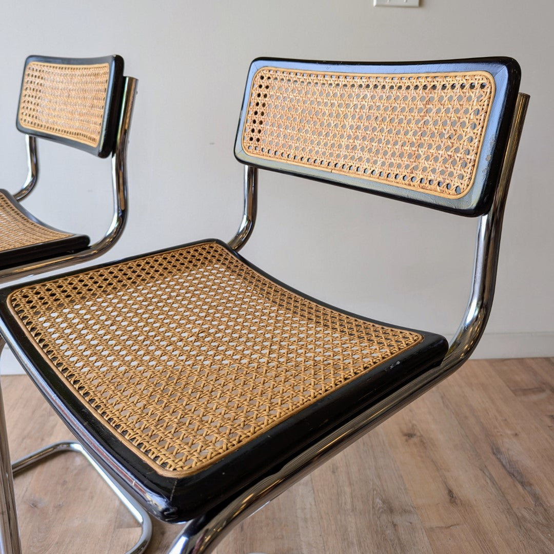 Marcel Breuer 'Cesca' Barstools, a pair