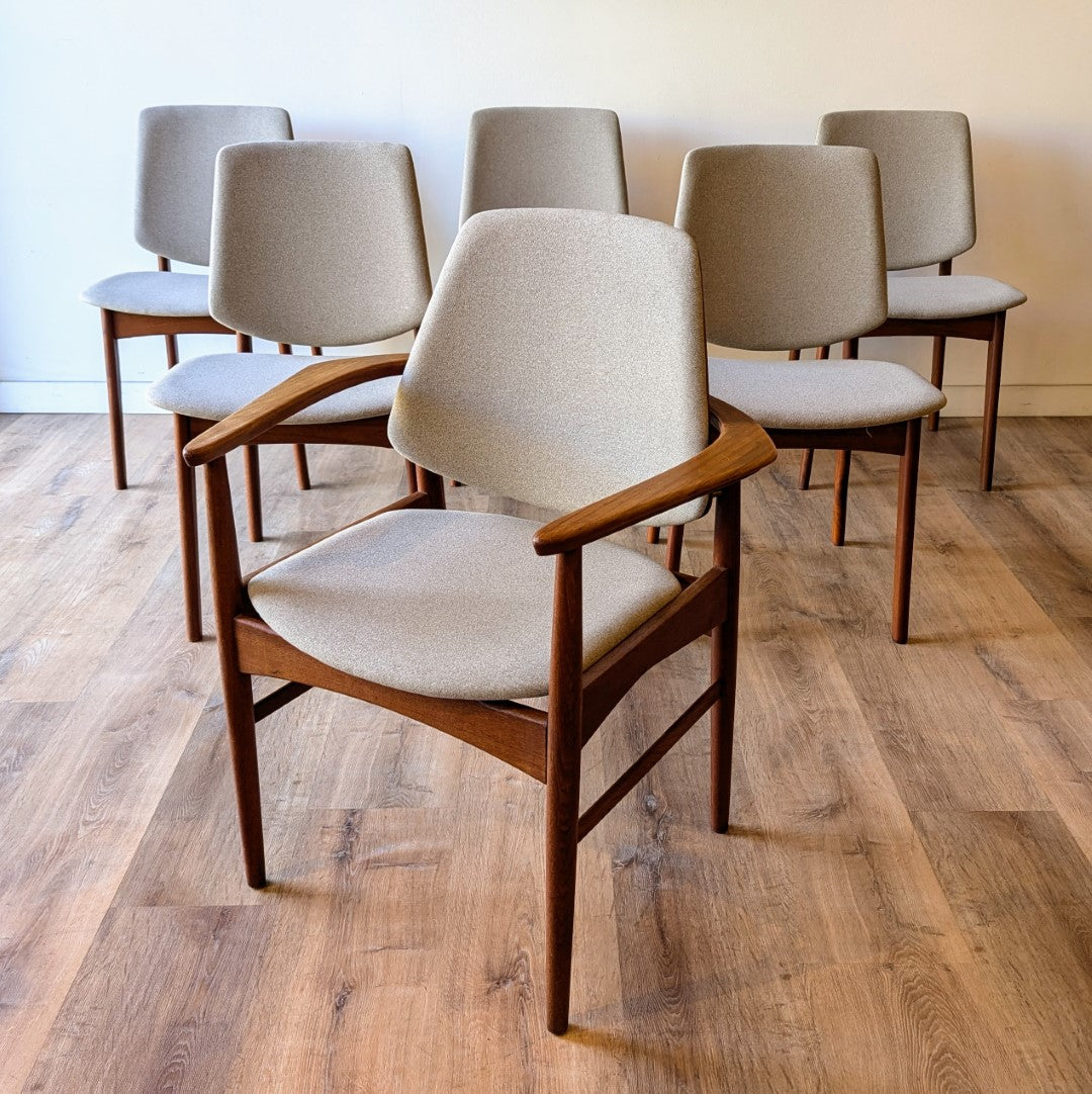 Arne Hovmand-Olsen Dining Chairs, set of 6